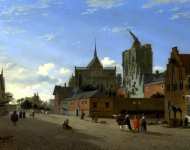 Jan van der Heyden - A View in Cologne